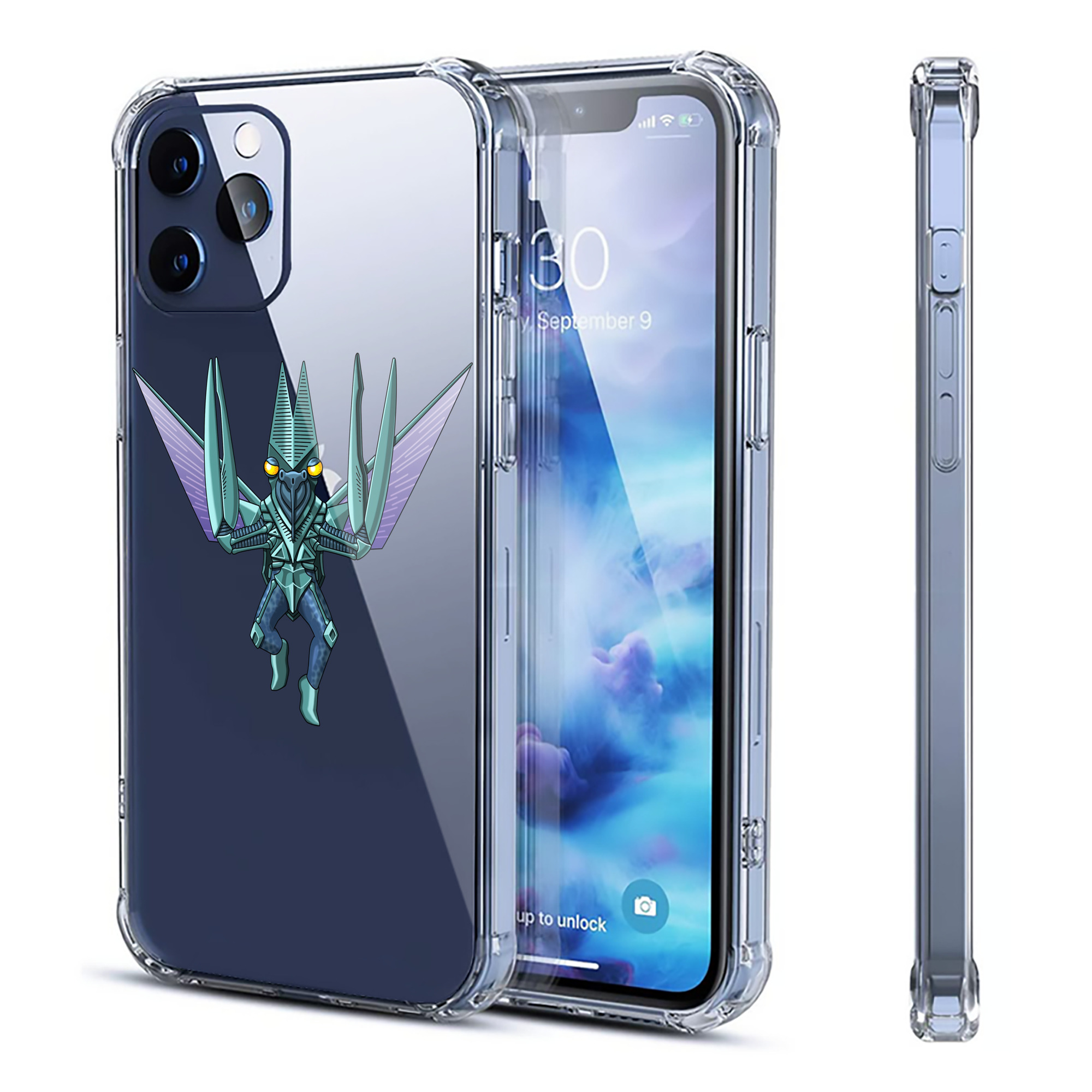 （画像用） ウルトラマン Ultraman 【iPhone 12シリーズ対応】透明スマホケース（クリアソフトケース）